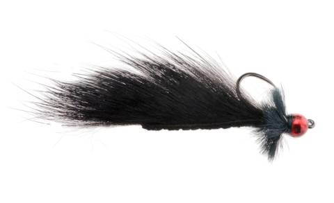 Jiggy Mini Leech - Black with Red  Bead